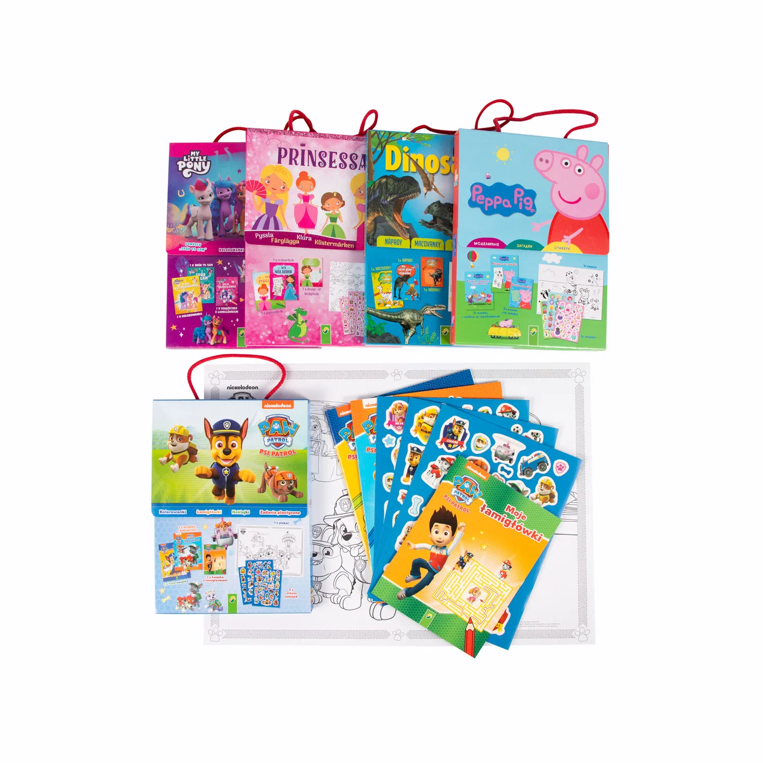Custom Children Books Early Learning Cartoon Character Sticker Toys Sets
