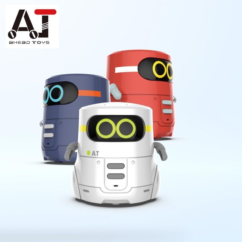 Smart Robot Toy For Kids, Mini Interactive Talking Robot With Voice Repeating Recording Singing Dancing LED Eyes