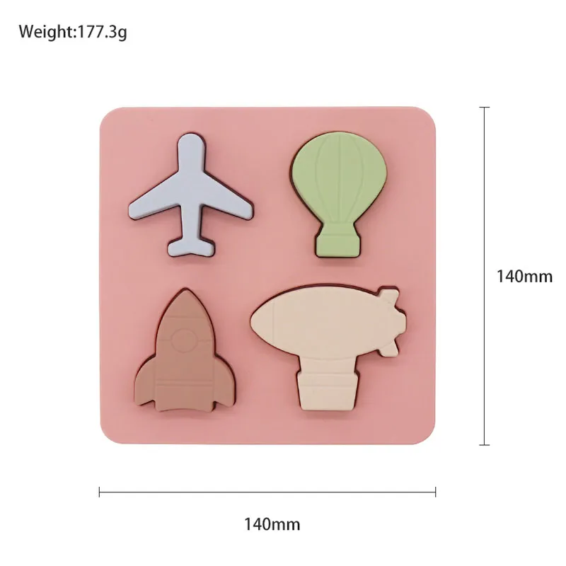 BPA Free Silicone Puzzle Toy for Toddlers Montessori Learning Board