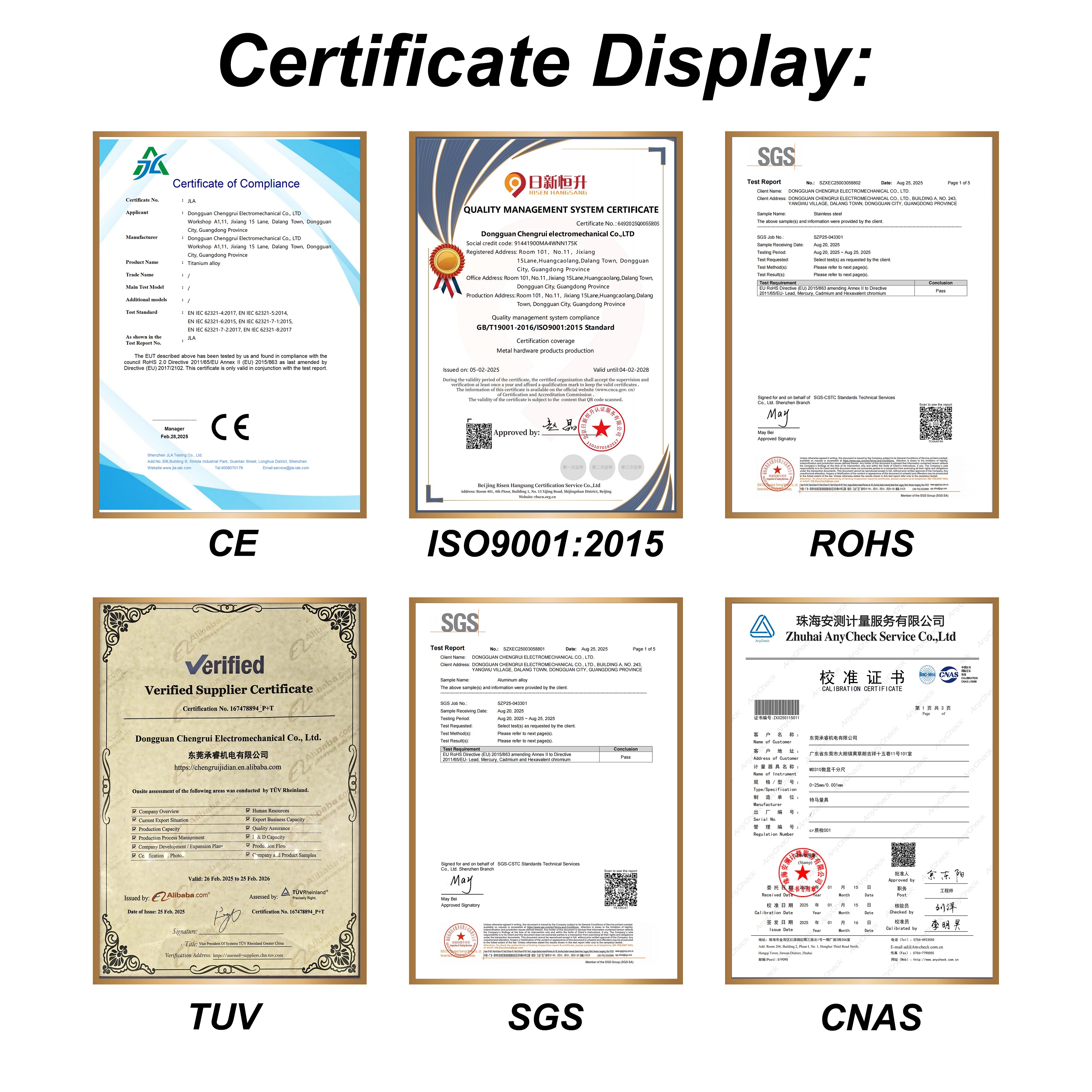Facility Certification