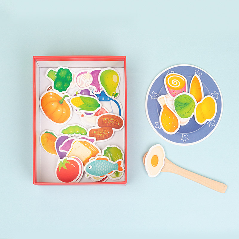 Montessori-Inspired Paper Educational Toys Kindergarten Feeding Games for Babies' Fine Motor Skills Training