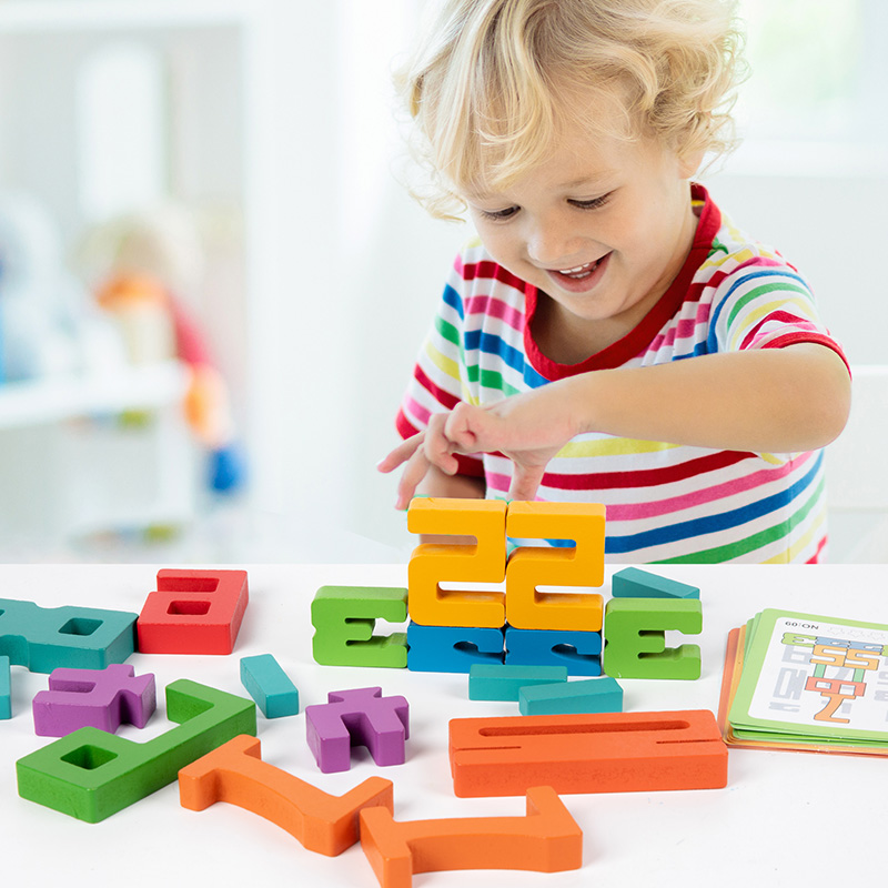 2026 Digital Stacking Math Enlightenment Game Includes Game Cards Hands-on and Brain-stimulating Children's Educational Toy