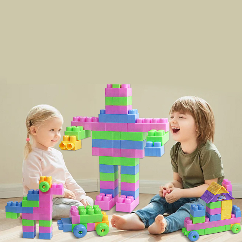 ON-U-MIND Early Learning Colorful ABS Model Toys Toddlers Board Games Enhancing Hand-On Ability Creativity Building Blocks