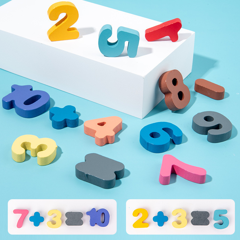 7 1 Wooden Montessori Educational Toys Math Fishing Numbers Shape Matching Early Education Learning Kids Infants Toddlers