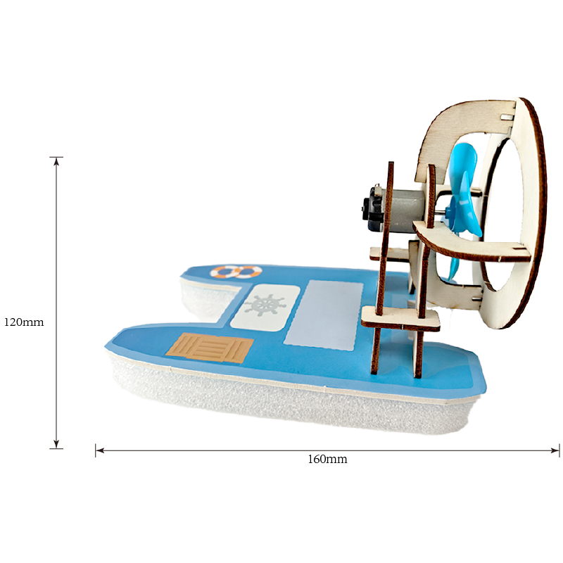 DIY Science Kit for Building a Wind-Powered Boat Experiment Set-STEM Educational Toy with EVA Material