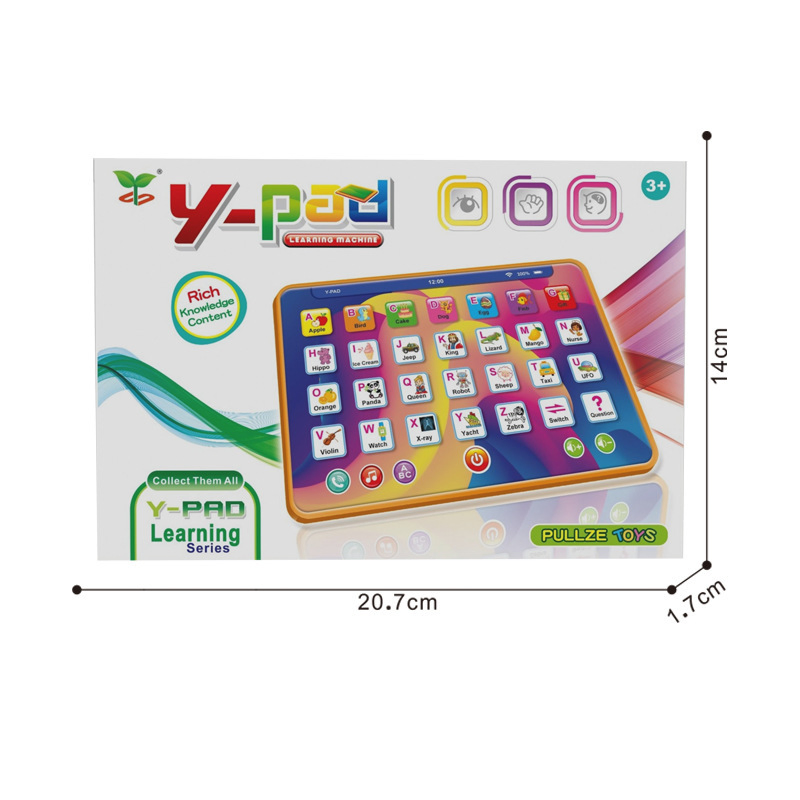 7-Inch English Alphabet Tablet Learning Toy Early Education Device with Point-Reading Function &amp; Voice for Kids Plastic Educational Toy