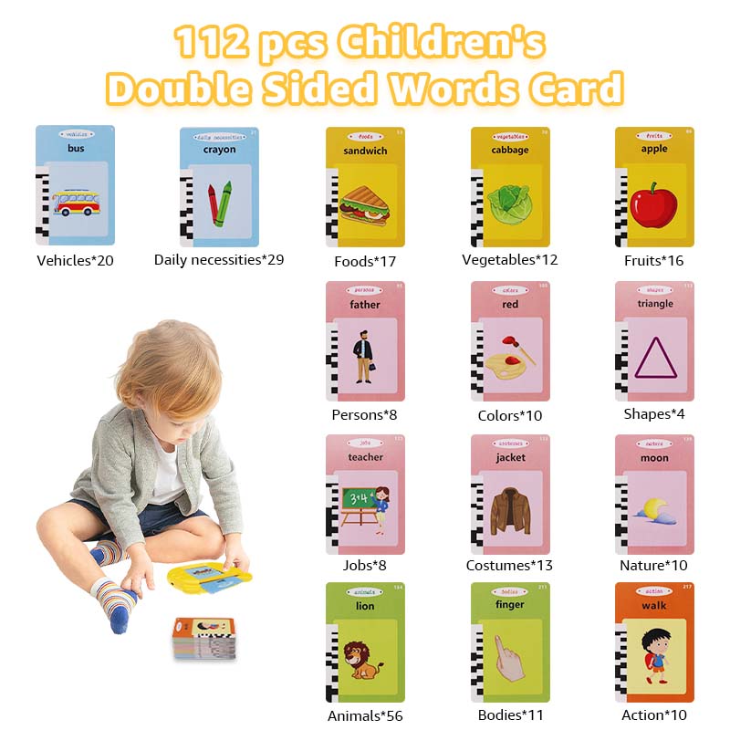 Multi-Language Children's Educational Toy Ndt Talking English Flash Card Machine With Music Function Custom Service For Kids