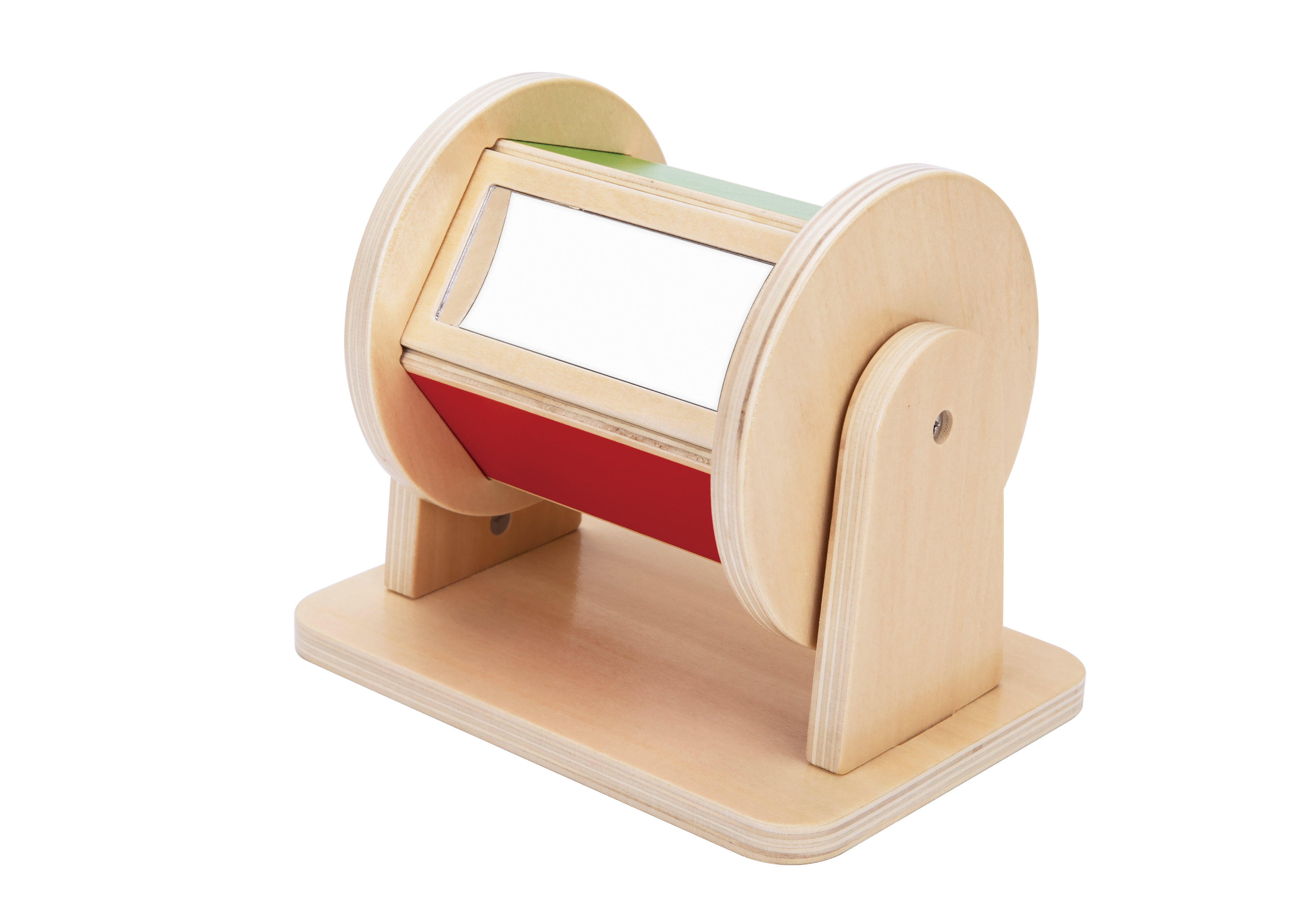 Montessori Toys Wooden Spinning Drum Toy Infant Early Education for 1 to 3-Year-Old Boys Girls Toddlers