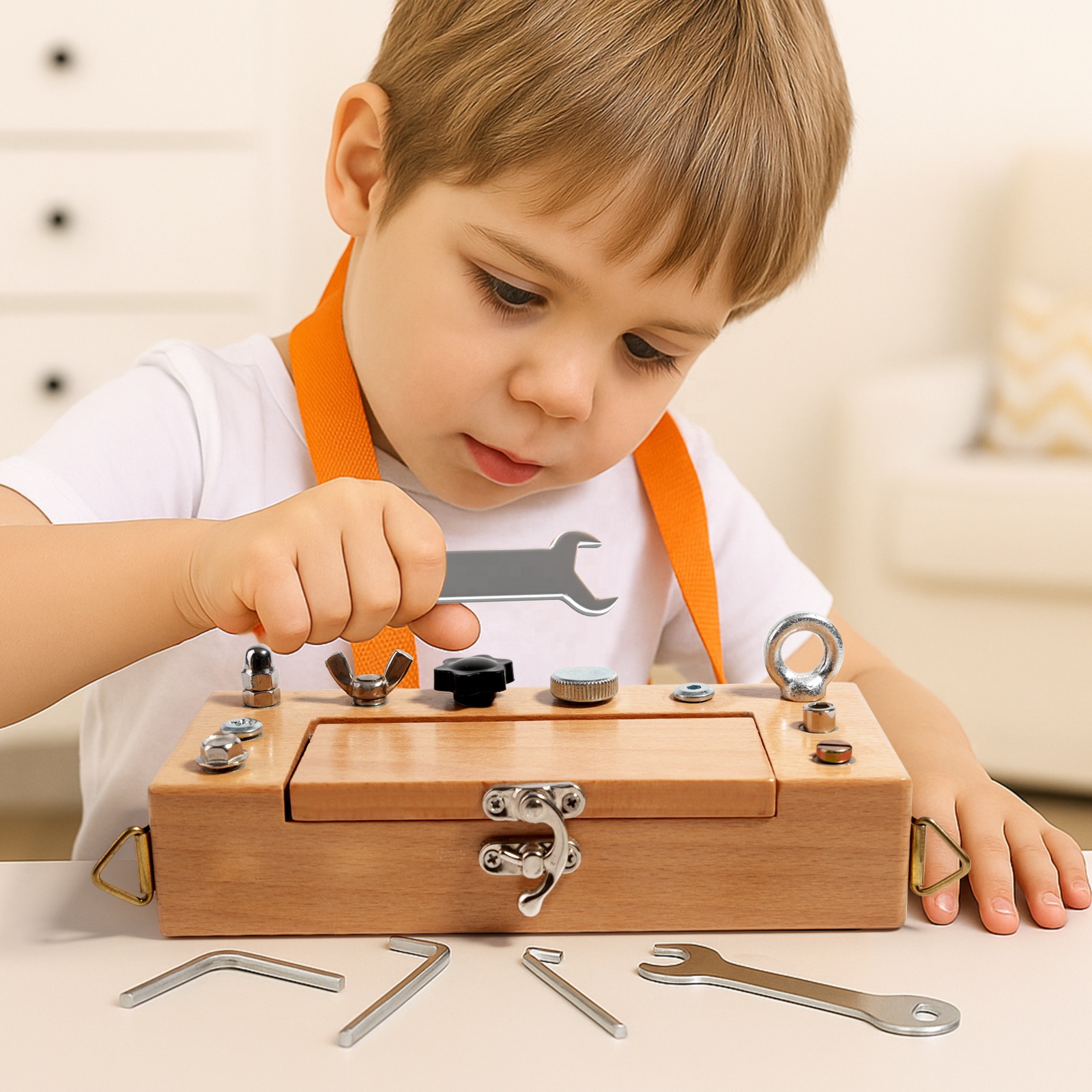 Montessori Screwdriver Board Set For Toddlers, Montessori STEM Fine Motor Skills Toy, Educational Sensory Preschool Learning Toy