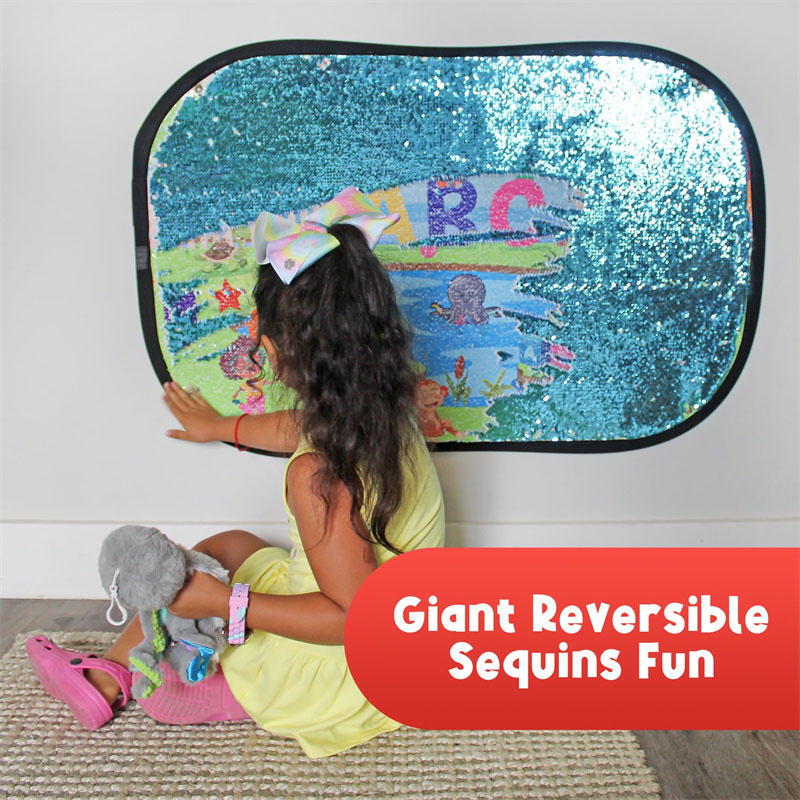 Reversible Sequins Wall Sensory Fun Toy Learning Discovery Version for Kids Sensory Toys for Kids With Autism