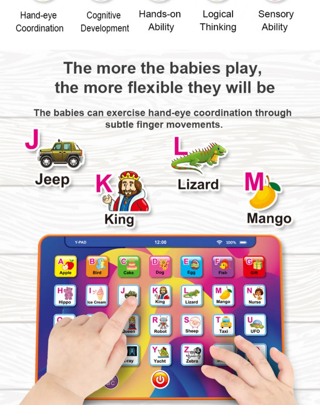 7-Inch English Alphabet Tablet Learning Toy Detail 2