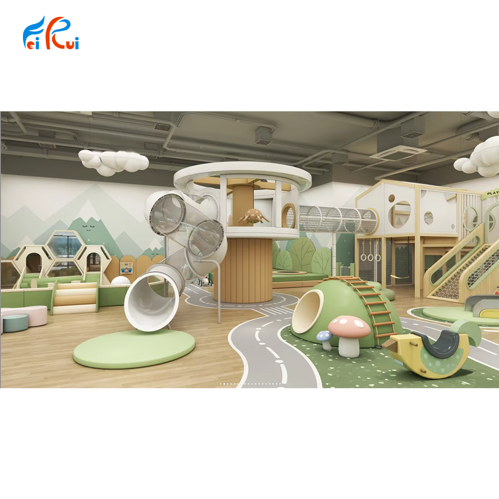 Certificated Kids Fun Land Soft Kids Indoor Playground Equipment For Children With Adventure Maze Systems For Cafe House