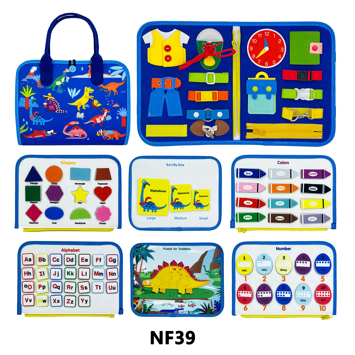 Dinosaur Design felt activity board