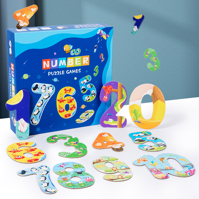 New Didactic Learning Letters Numbers Jigsaw Puzzles Educational Toy