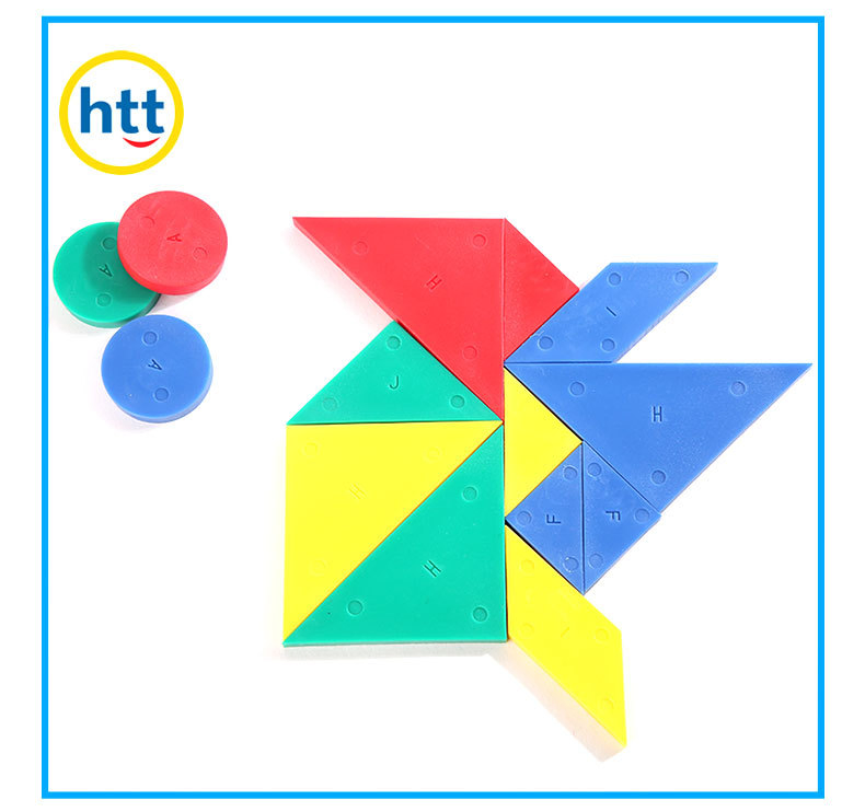 Tangrams Set Learning Educational Toys Plastic Puzzle Kids Learning Toys