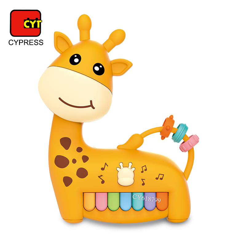 High Quality Music Baby Toys Piano Keyboard Light up Buttons Educational Giraffe Musical Piano Toy