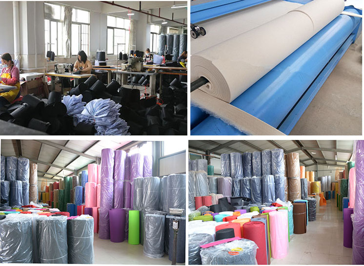 Felt sheets raw materials in factory stock