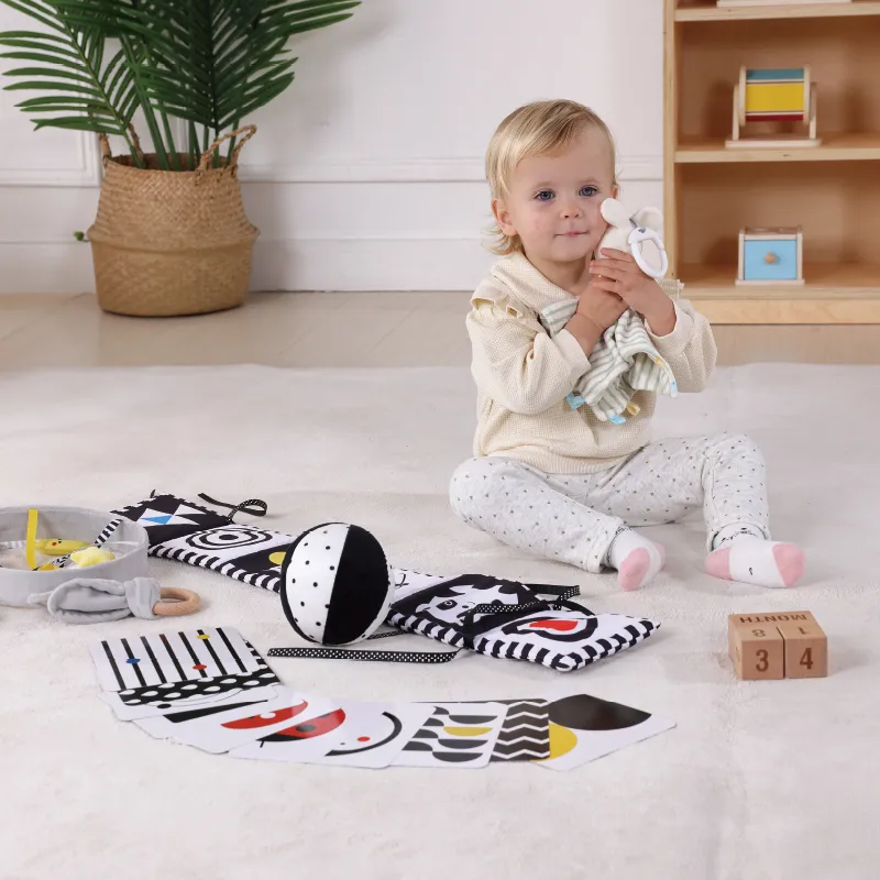 Montessori Early 7 in One 0-2 Month Educational Box Toy for Newborn Infant Gift