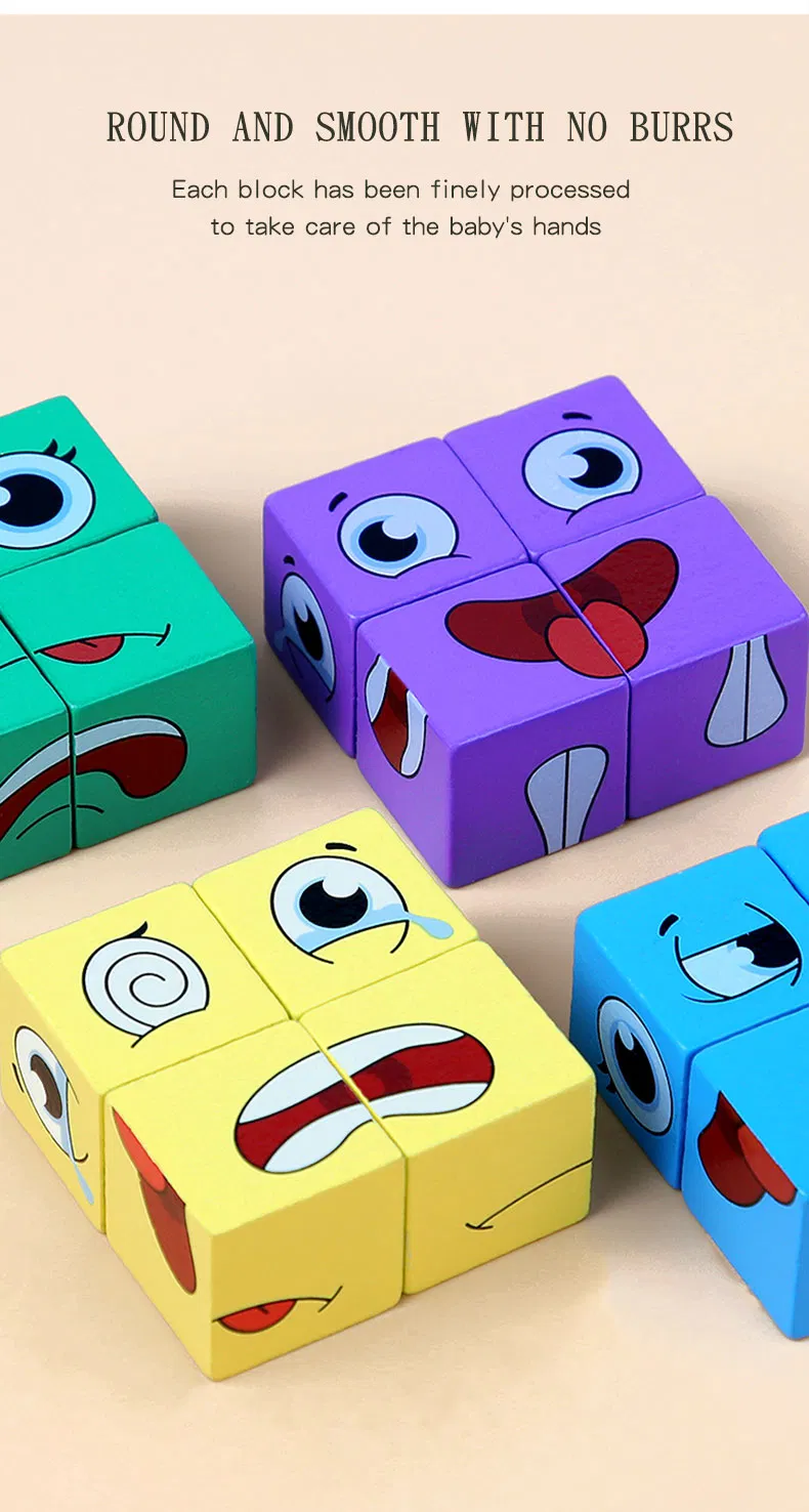 Emotional Rotation Cube - Interactive Learning Toy for Children's Emotional Development