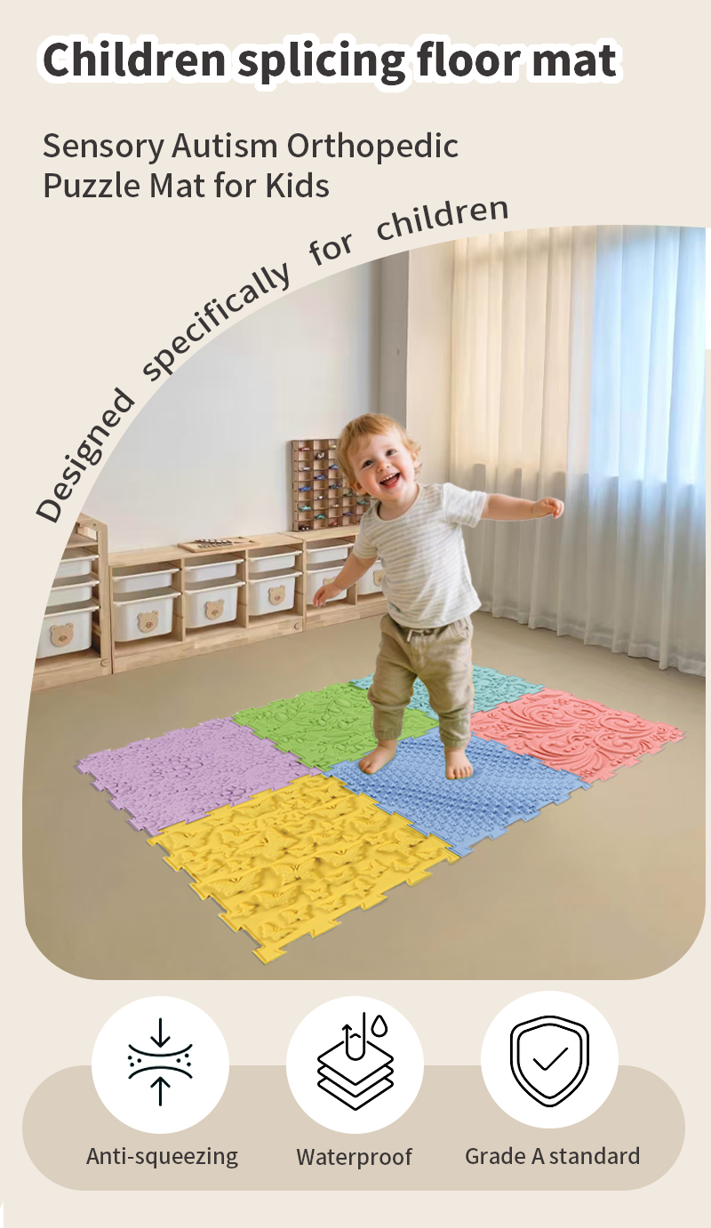 Factory Wholesale Sensory Fidget Push Pops Bubble Squeeze Toy Custom Rainbow Design Soft Educational Toy for Boys Girls Autism
