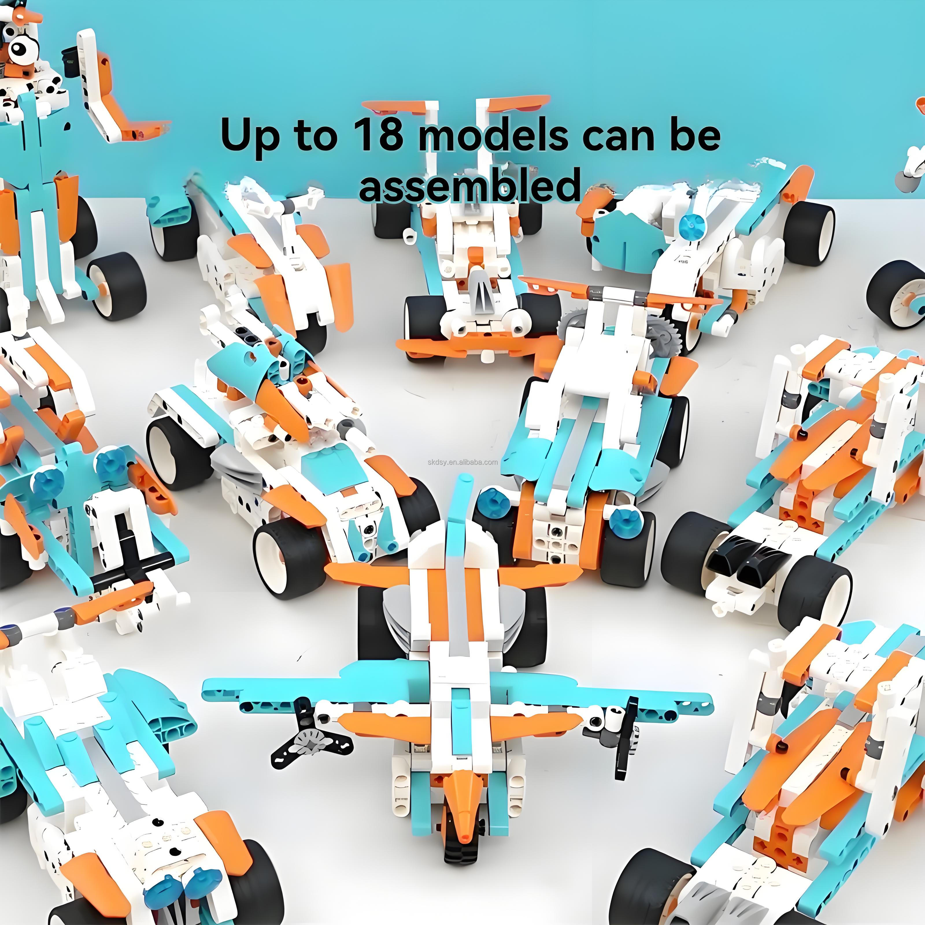 STEM Robotics Building Blocks APP Programming Remote Control Robot Kit Educational Coding Toy OEM ODM Custom Logo Packaging