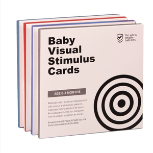 2023 Hot Sale Sensory Toys Black White Visual Stimulus Learning Activity Card for Baby 2 4 Years Eco-friendly Paper Educational