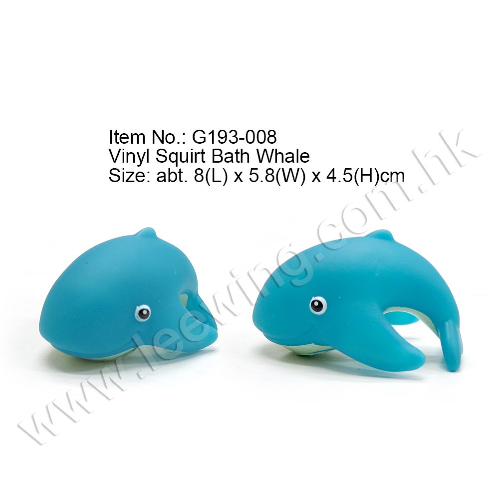 Education Small Rubber Blue Whale Bath Squirt Toy