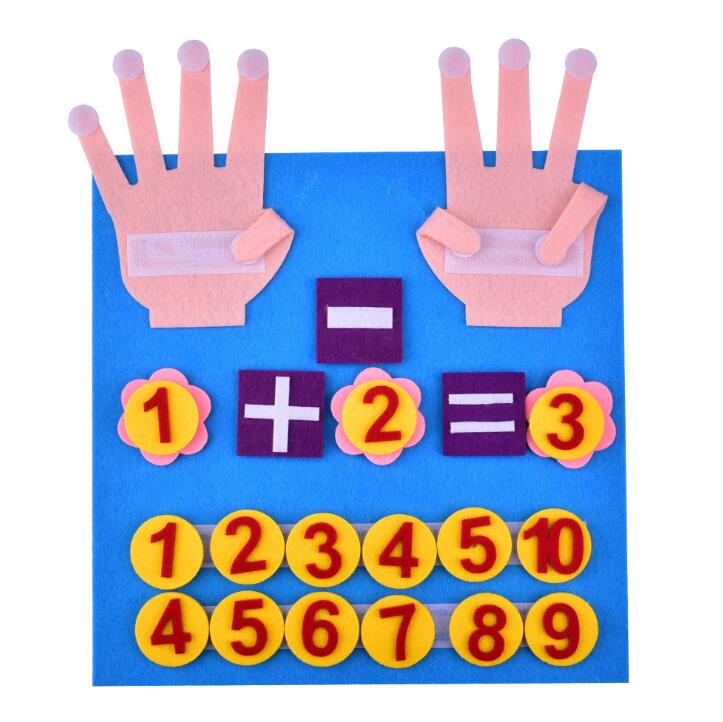 Kids learning toys felt finger board