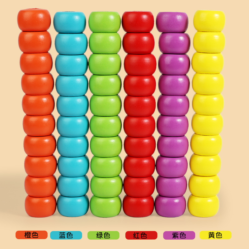 Portable Montessori Math Toys For Early Learning, Wooden Number Counting Games For Homeschooling STEM Education Travel Toy