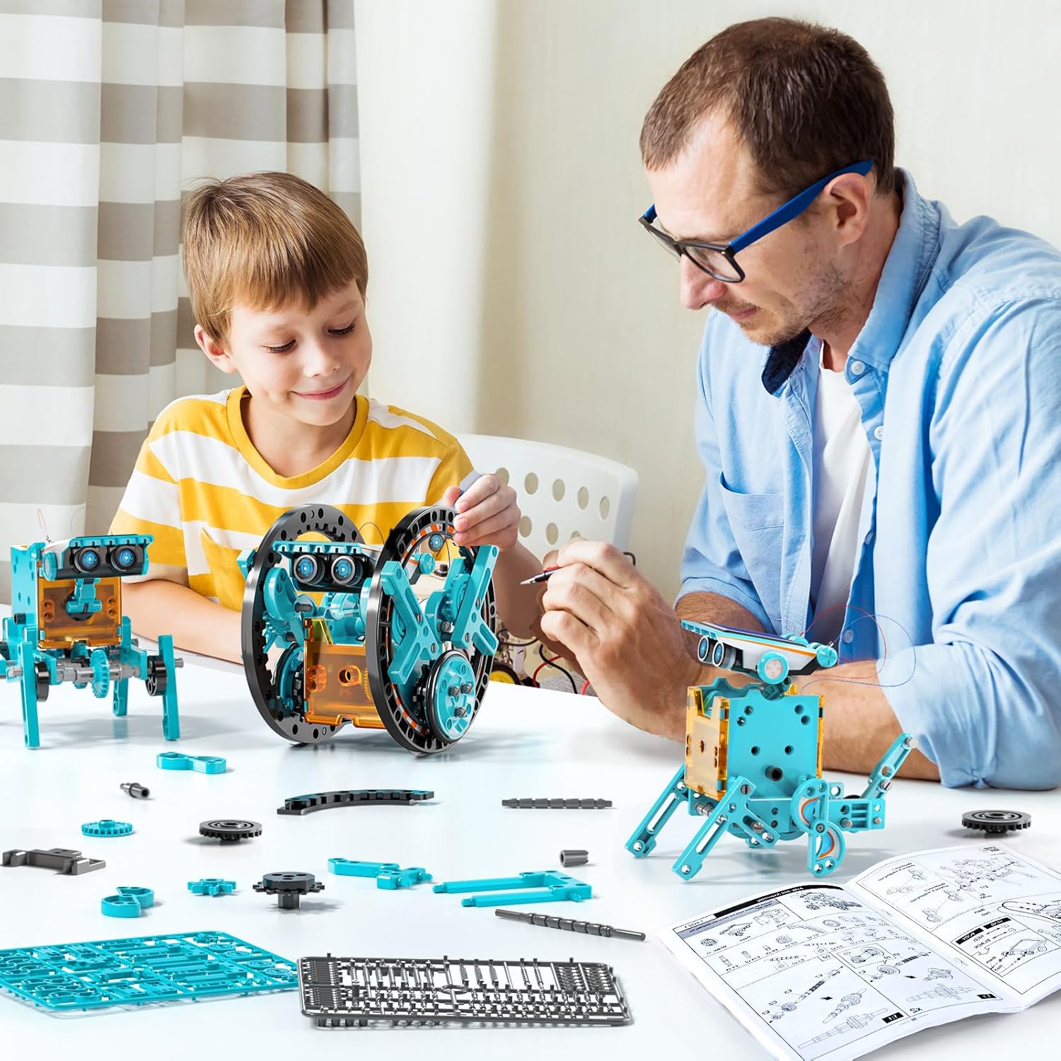 STEM Toys Ages 8-13 Solar Powered Robotics Educational Building Science Experiment Kit For Boys