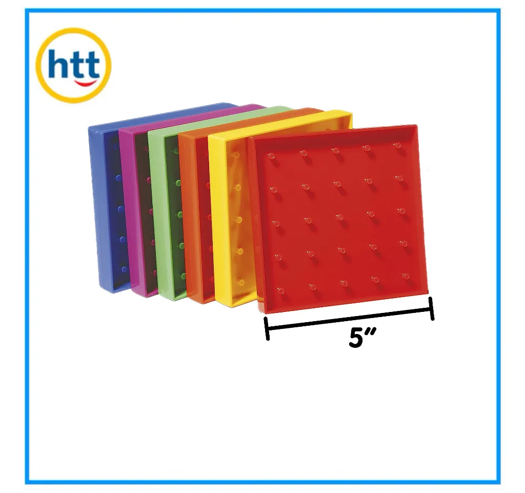 100 Hole Pegs Pegboard and Peg Board Child Montessori Educational Mathematical Geoboard Stem Toy