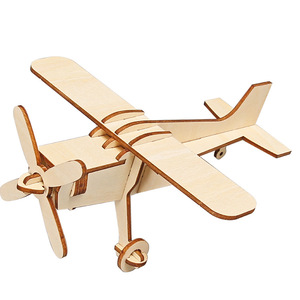 Small DIY Children's Wood Glider STEM Science Experiment Toy with Eco-friendly Laser-Cut Design Easy Assembly for Students