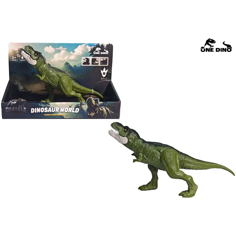 Wholesale Educational Electric Plastic Tyrannosaurus Rex Dinosaur Toy with Sound, Movable Joints and Battery Included Stem Learning Children Kids Gift Toys