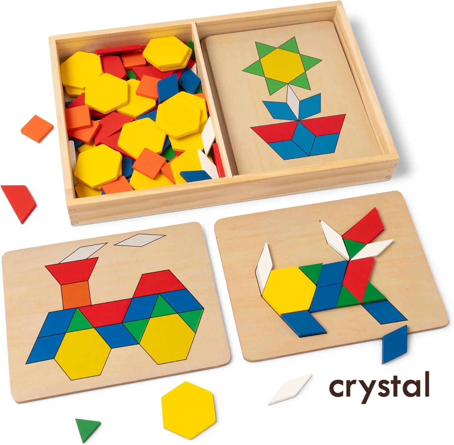 Solid wood block toy set