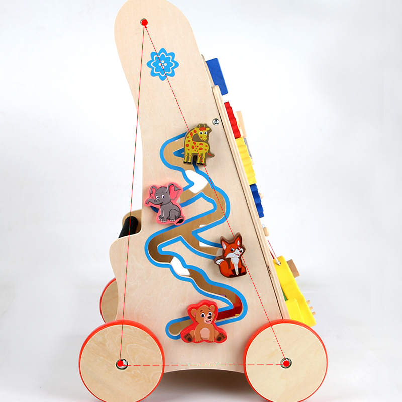 Wholesale Child Wooden Baby Walker Educational Activity Center Goods Montessori Play Games Gift Set Children Playing Popular Items Kid Juguetes Gift Toy