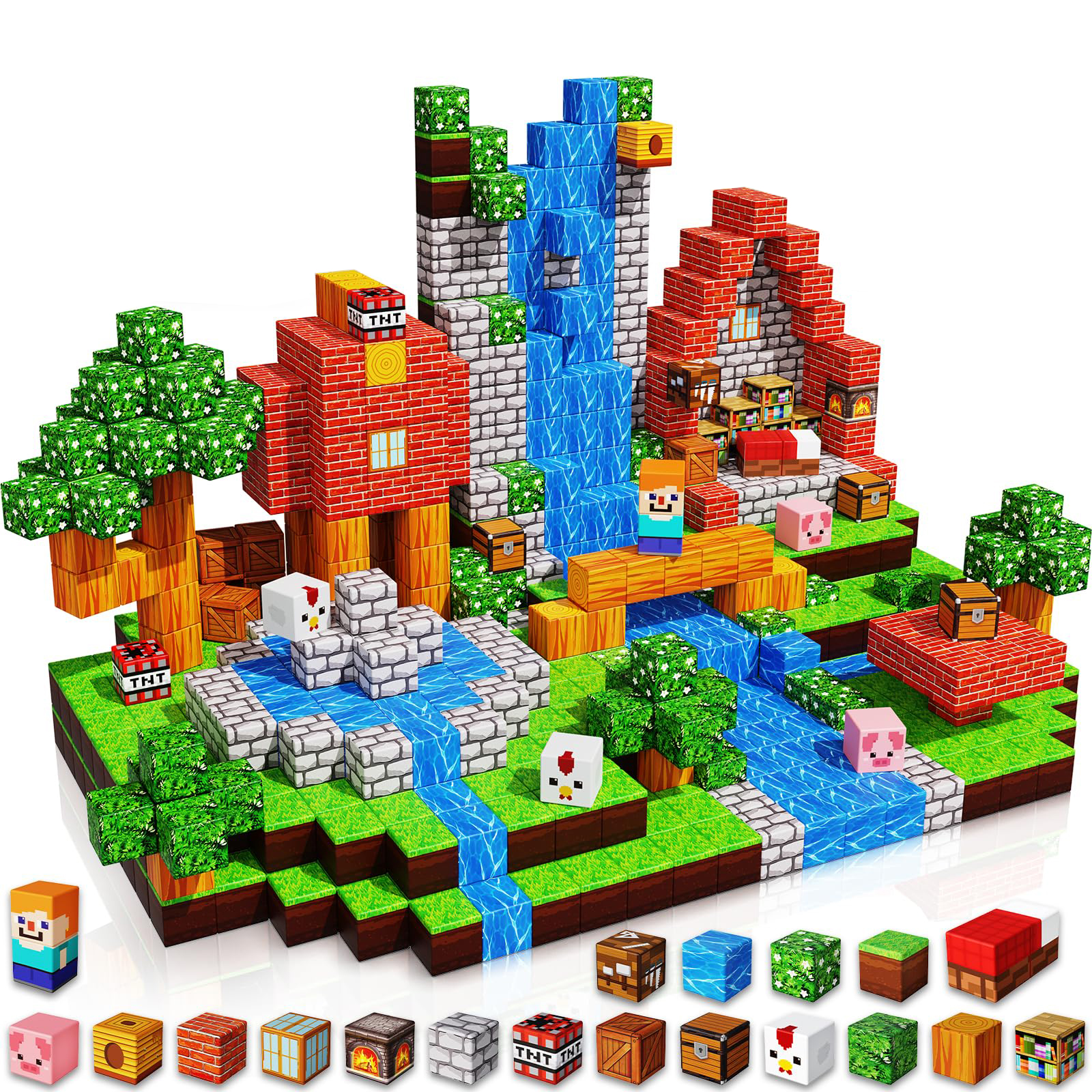 Magnetic Building Blocks For Kids Sensory Toys &amp; Learning Game Gifts Creative Magnetic Blocks Set For Children Ages 3+