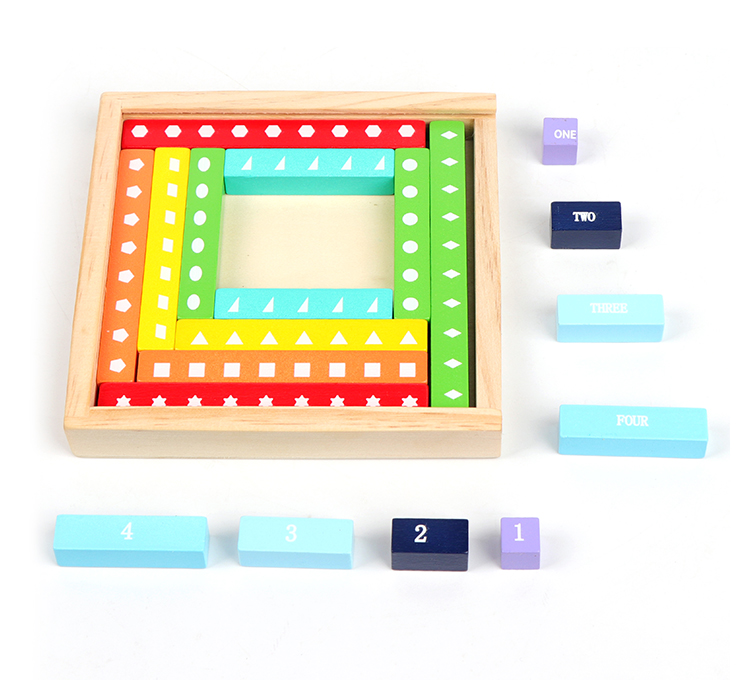 Math Learning Wooden Cuisenaire Bars Kids Toddlers STEM Tool Teaching Spatial Reasoning Basic Mathematics Educational Toy