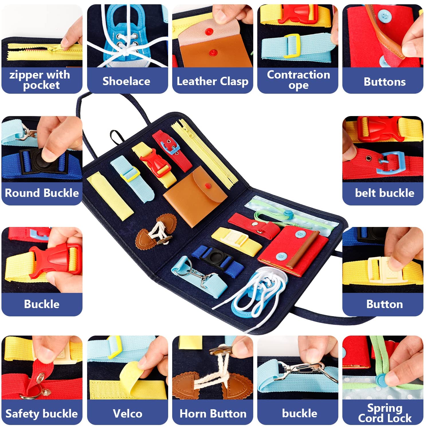 Felt Busy Board Toy Details