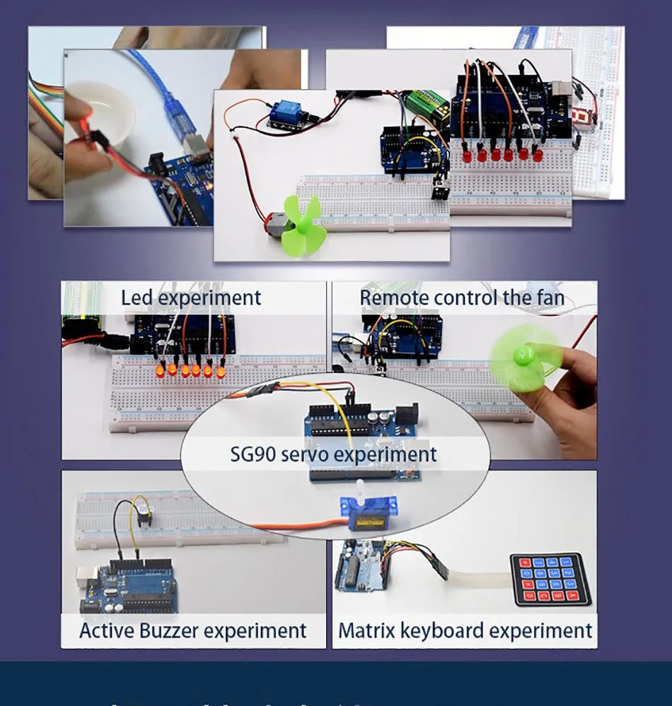 RFID Upgraded Version Starter Kit Children′ S Stem Creative Scientific Electronics Programming Learning Educational Smart Robot Toys for Arduino