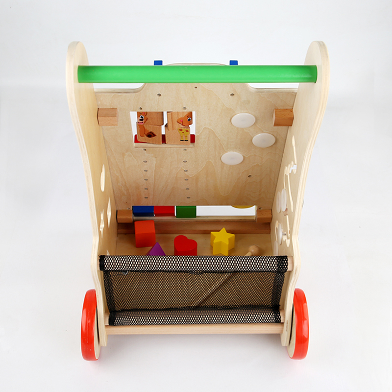 Wholesale Child Wooden Baby Walker Educational Activity Center Goods Montessori Play Games Gift Set Children Playing Popular Items Kid Juguetes Gift Toy
