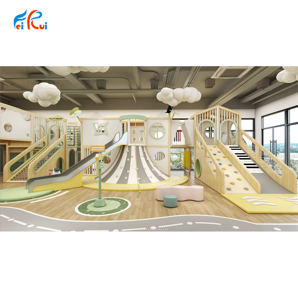 Certificated Kids Fun Land Soft Kids Indoor Playground Equipment For Children With Adventure Maze Systems For Cafe House