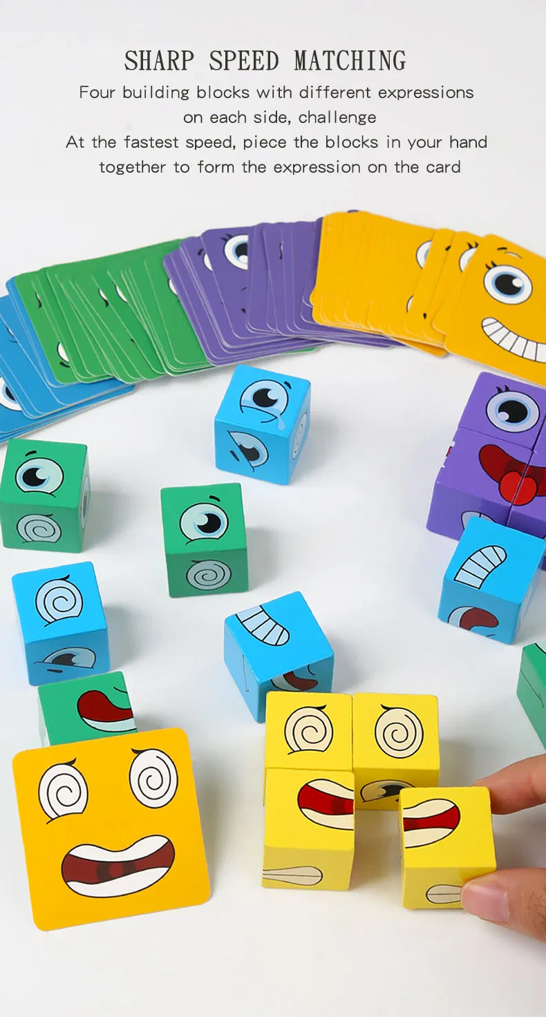Emotional Rotation Cube - Interactive Learning Toy for Children's Emotional Development