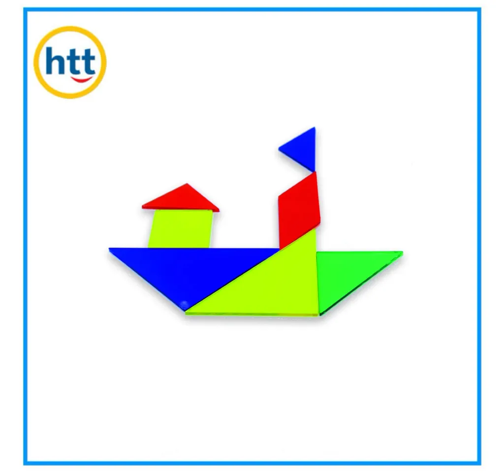 Tangrams Set Learning Educational Toys Plastic Puzzle Kids Learning Toys