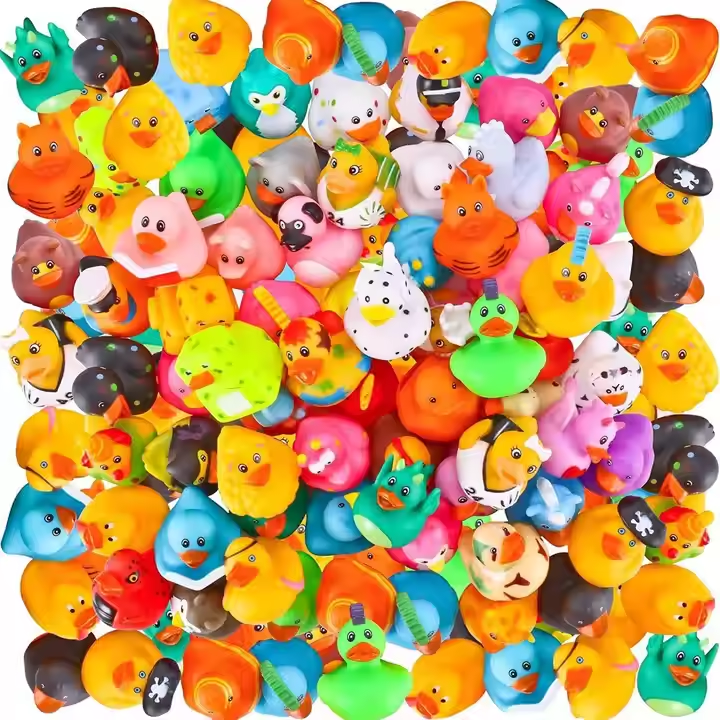 2-Inch Custom Rubber Duck Bath Classic Toys Unisex 50-Pack Novelty Halloween Goodie Bag Fillers For Kids