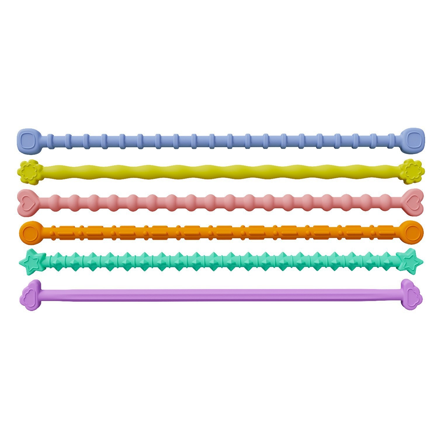 Cross-border Fidget Sensory Toys Children Educational Stress-Relief Twisting Stick Silicone Gel Novel Creative Small Toy