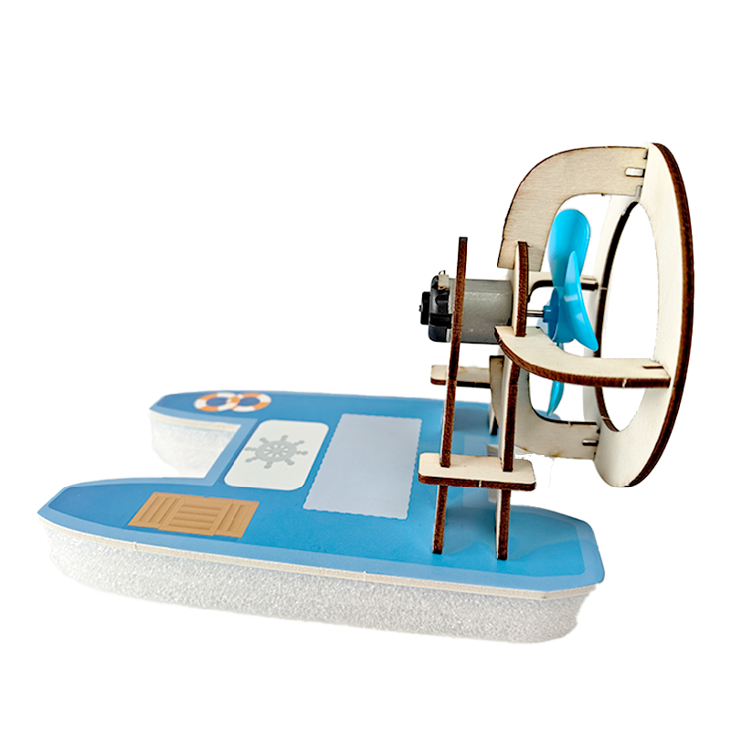 DIY Science Kit for Building a Wind-Powered Boat Experiment Set-STEM Educational Toy with EVA Material