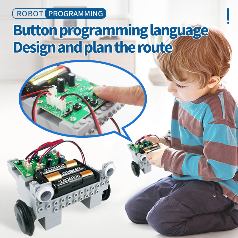 Top Selling Science Engineering Toys Stem Programming Building Toys Diy Smart Coding Robot Kit for Kids