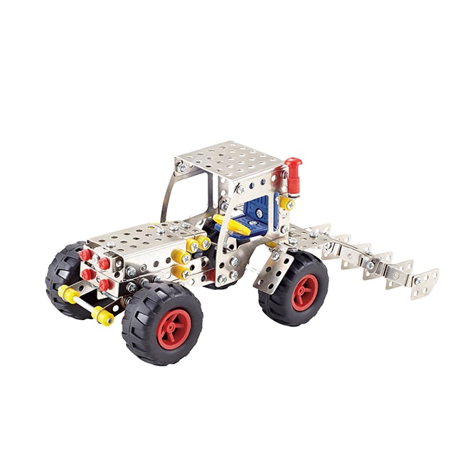 Intelligence 3D Building Block Assemble Toys Educational DIY Metal Puzzle Assembly Kit Engineering Vehicle