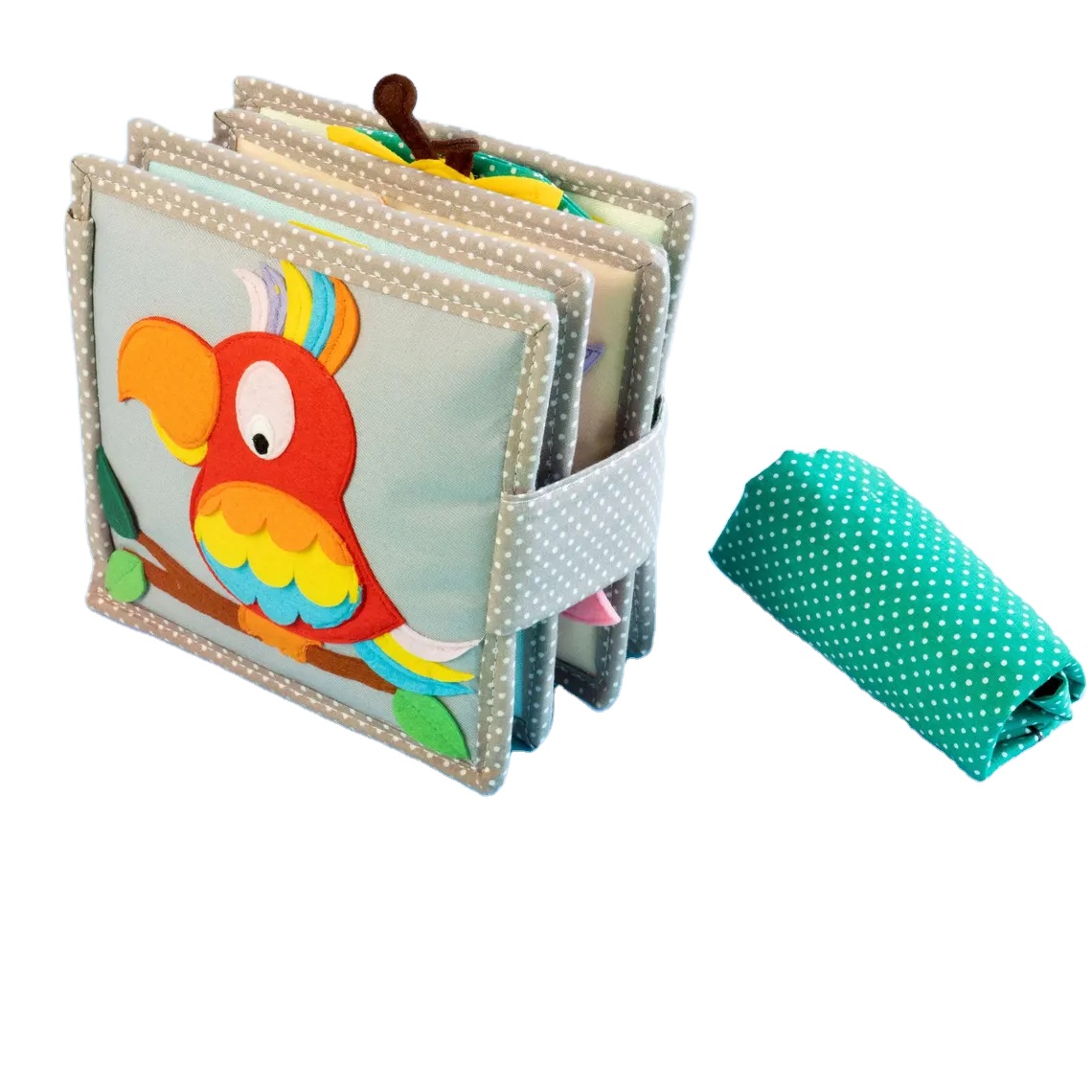 Montessori Toddler Early Education Learning Board Book Felt Animal Cognition Tools Kids Baby Educational Toys