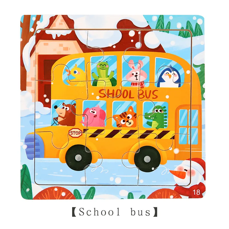 Children's Wooden Jigsaw Puzzle Paint Quality